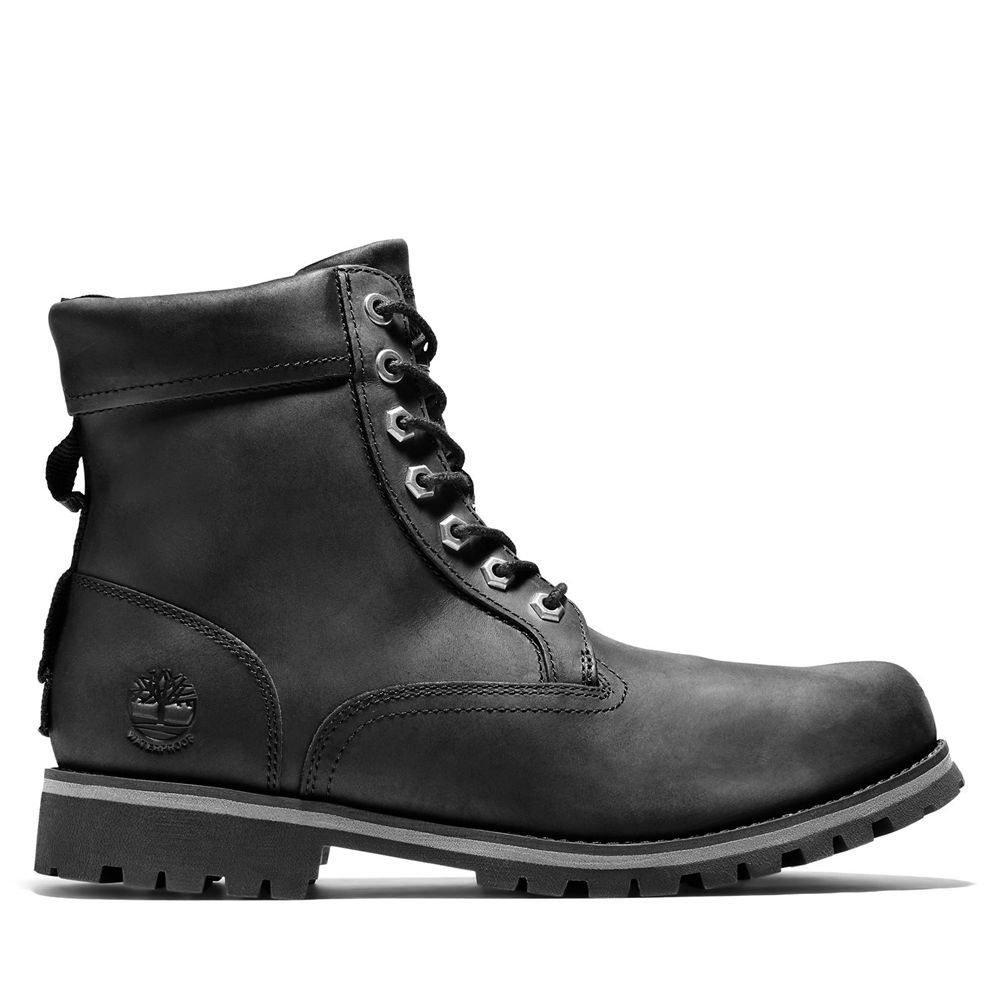 Bocanci 6-Inch Timberland Barbati Negrii - Rugged Waterproof Ii - Romania - ZLPGRW059